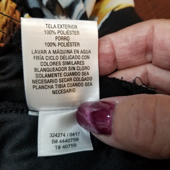 THALIA SODI Women's Blouse Cold Shoulders Multicolor Short Sleeve Size L/G - Picture 10 of 10